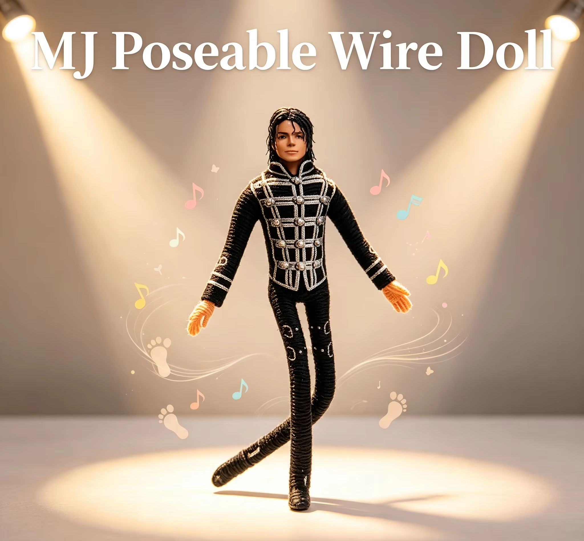 Anime Fan Merchandise - Michael Jackson Movable Joint Plush Stuffed