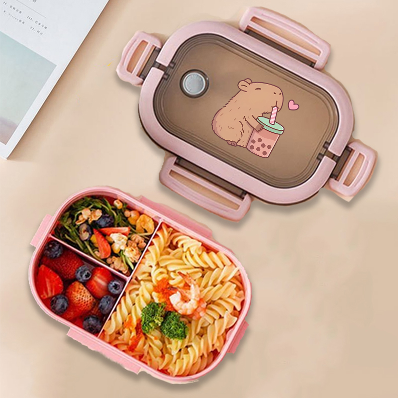 Manga Storage Box - Capybara Bento Lunch Box Anime Animals