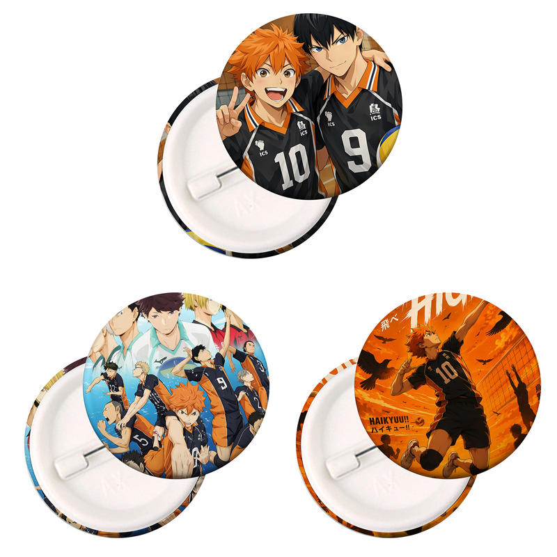 Pin Button Badge - Haikyuu Anime Badge Cartoon Figure Emblem