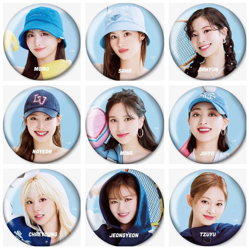 TWICE Round Tinplate Badge Bro - Pin Button Badge recension och pris