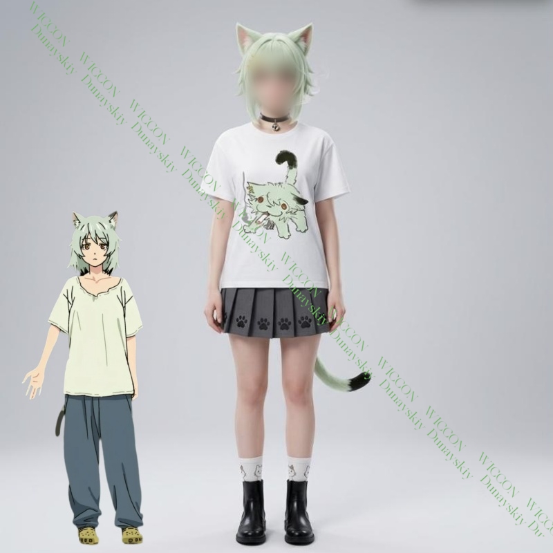 Chainsmoker Cat Yaniko Satou C - Anime Merchandise T-Shirts recension och pris
