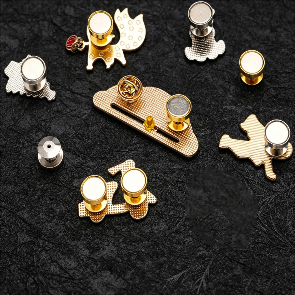 10Pcs/Lot Magnetic Clasps and  - Pin Button Badge recension och pris