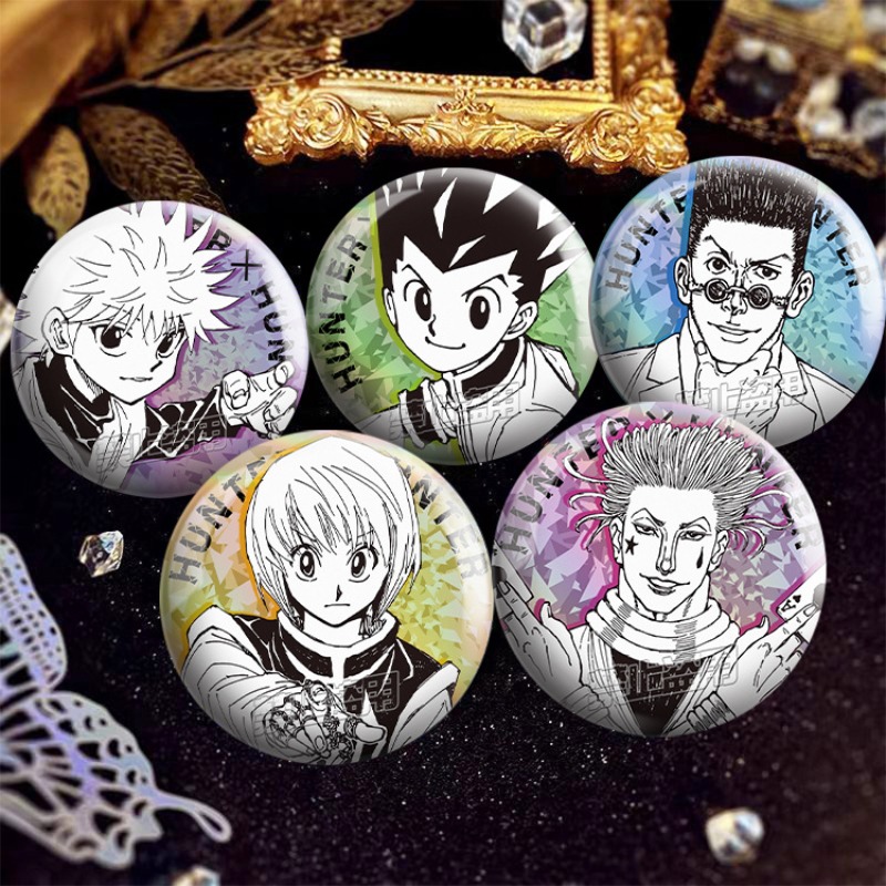 5Pcs HUNTER×HUNTER Cartoon Cha - Pin Button Badge recension och pris