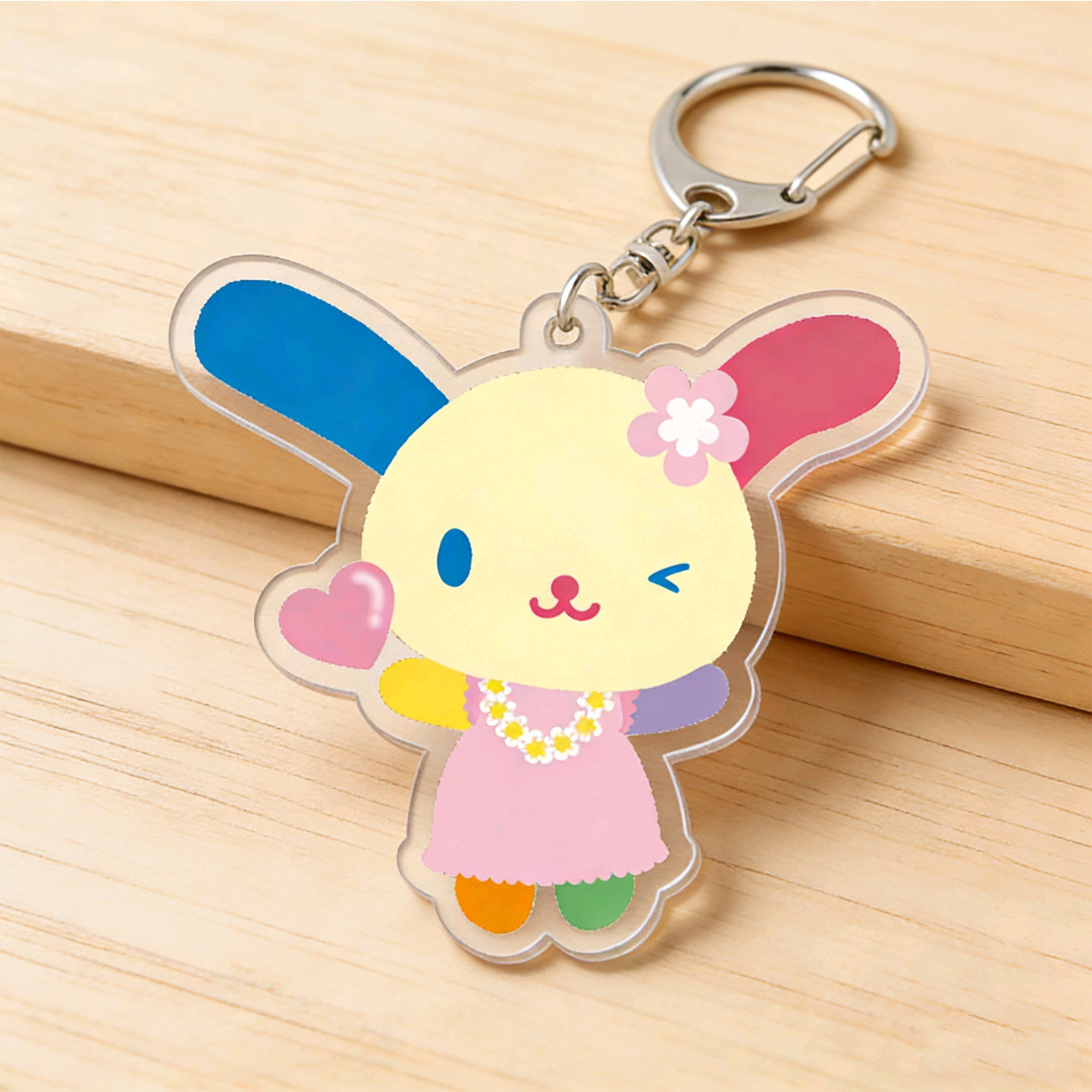 Cute Cinnamoroll Flower Acryli - Anime Merchandise Keychain recension och pris